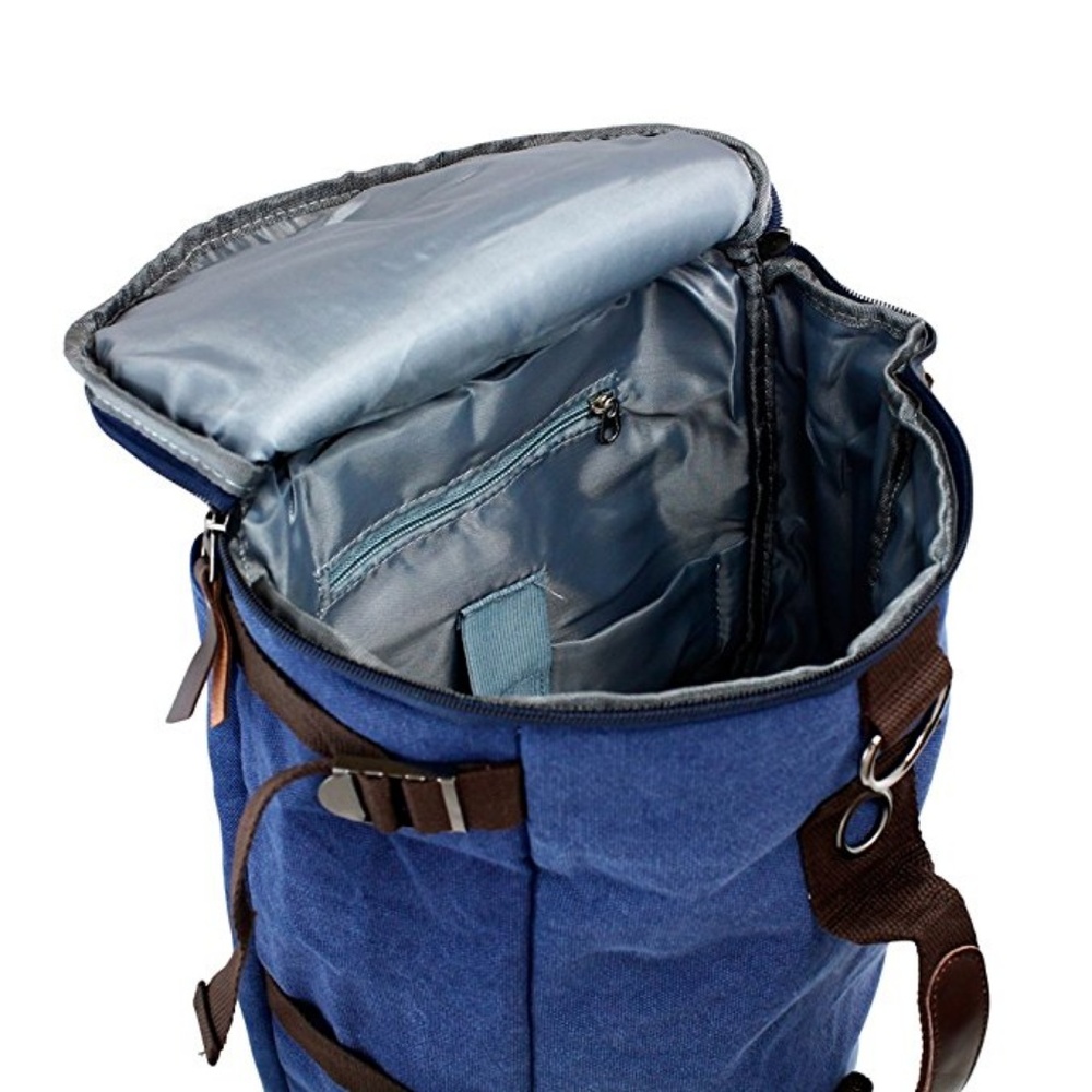 Large Duffel Travel Canvas Bag Handbag Backpack - Picture 4 of 5